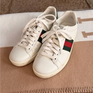 Gucci Ace Leather Sneakers – Women’s Size 36eu